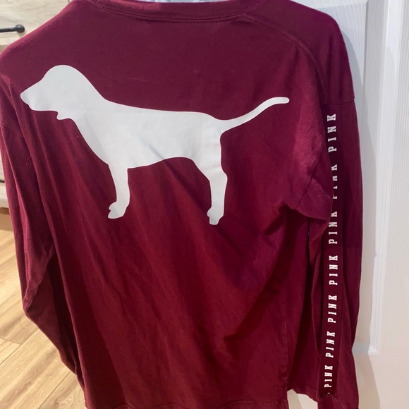 Burgundy long sleeve shirt - Picture 3 of 4